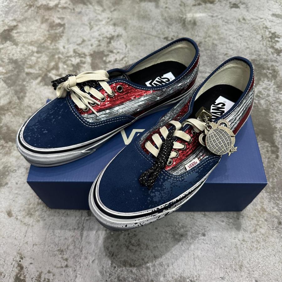 靴 Vans Premium Authentic 44 Red/Navy 27cm VANS（ヴァンズ） 未使用品 バンズ Premium Authentic 44 