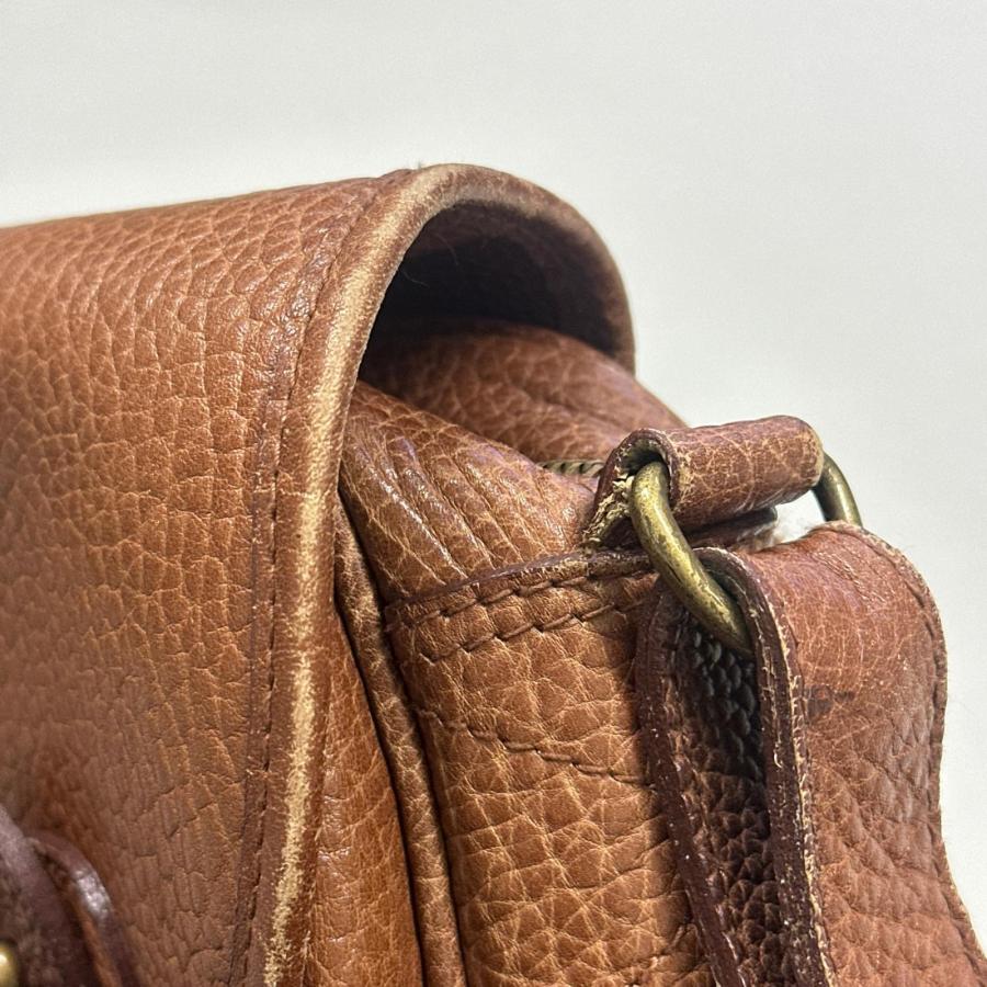 POLO RALPH LAUREN レザーショルダーバッグ バッグ カバン ポロ・ラルフローレン ブラウン F （15342M） POLO RALPH LAUREN（ポロ・ラルフローレン） レザーショルダーバッグ