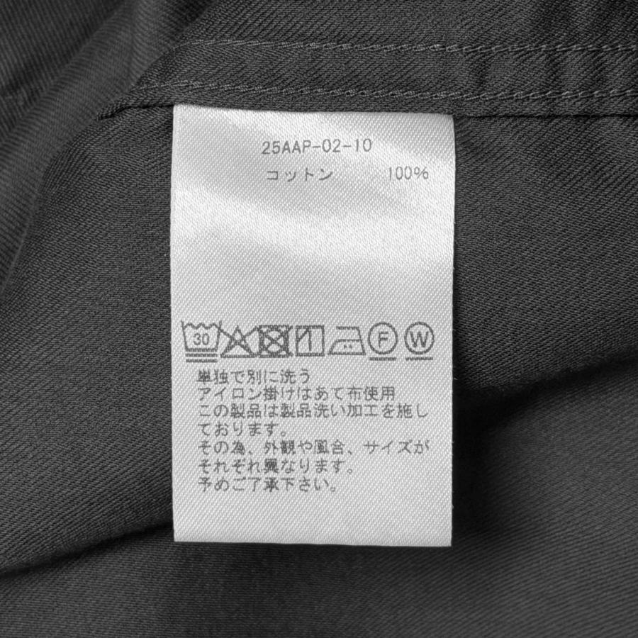 A.PRESSE アプレッセ 26SS Double Weave Twill Regular Collar Shirt