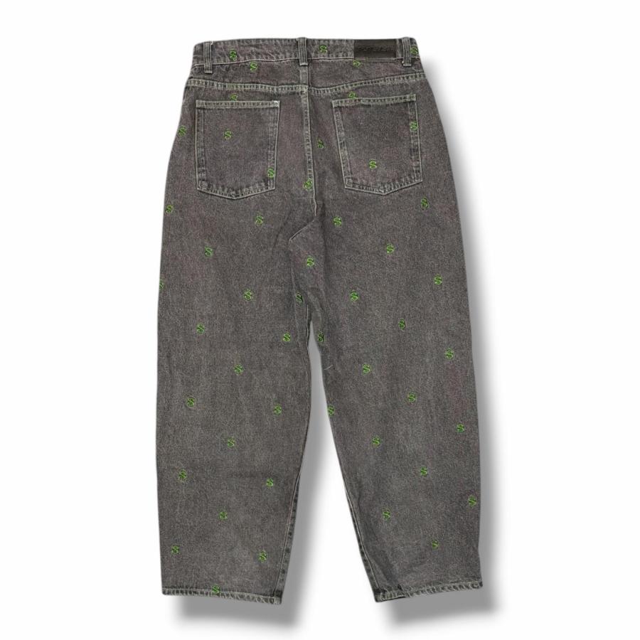 新品未使用 BLACKEYEPATCHブラックアイパッチ バギーデニム Lサイズ BlackEyePatch ブラックアイパッチ DOLLAR SIGN PATTERNED EXTRA BAGGY