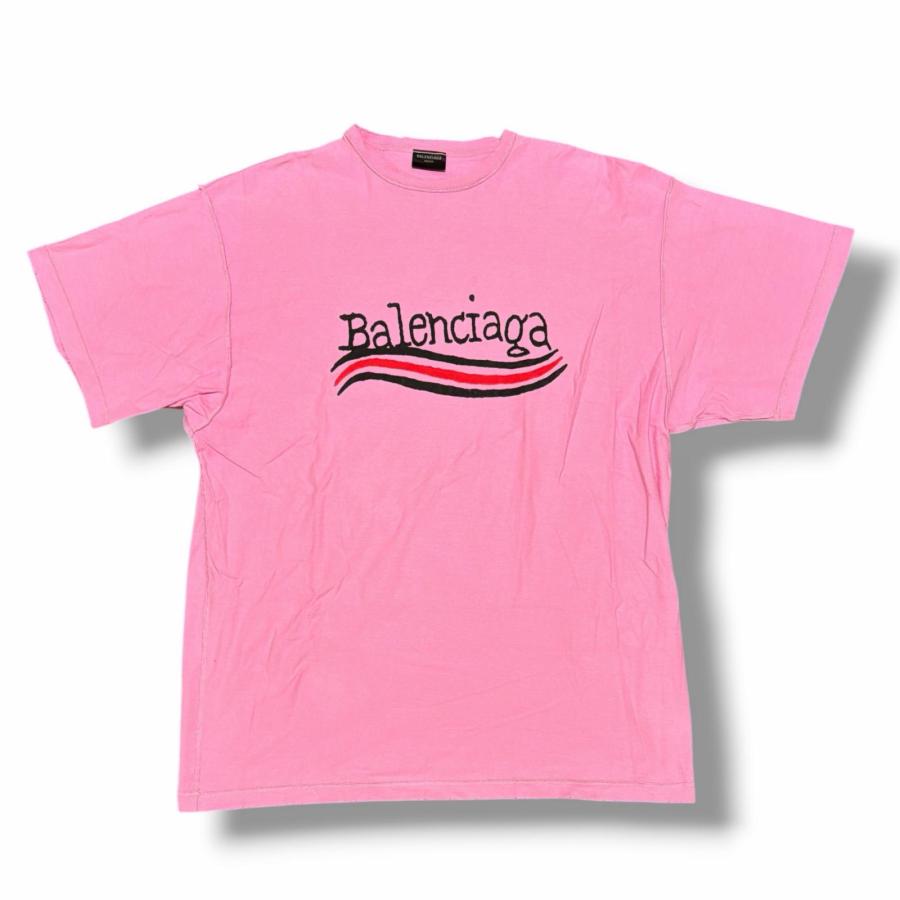 Balenciaga ピンク 半袖Tシャツ BALENCIAGA（バレンシアガ） Inside out T-shirt インサイドアウトT