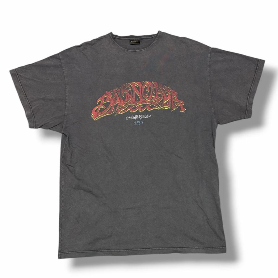 BALENCIAGA（バレンシアガ） OFFSHORE ロゴプリント オーバーサイズ T 