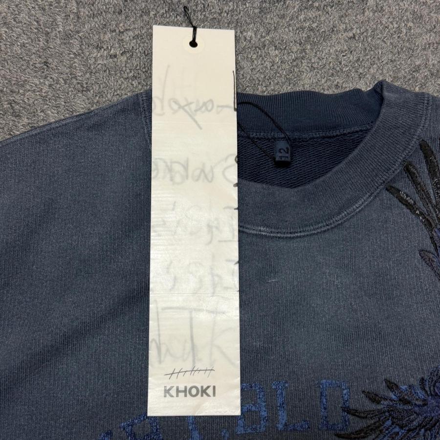 KHOKI コッキ 25SS Vintage-effect sweatshirt ヴィンテージ加工