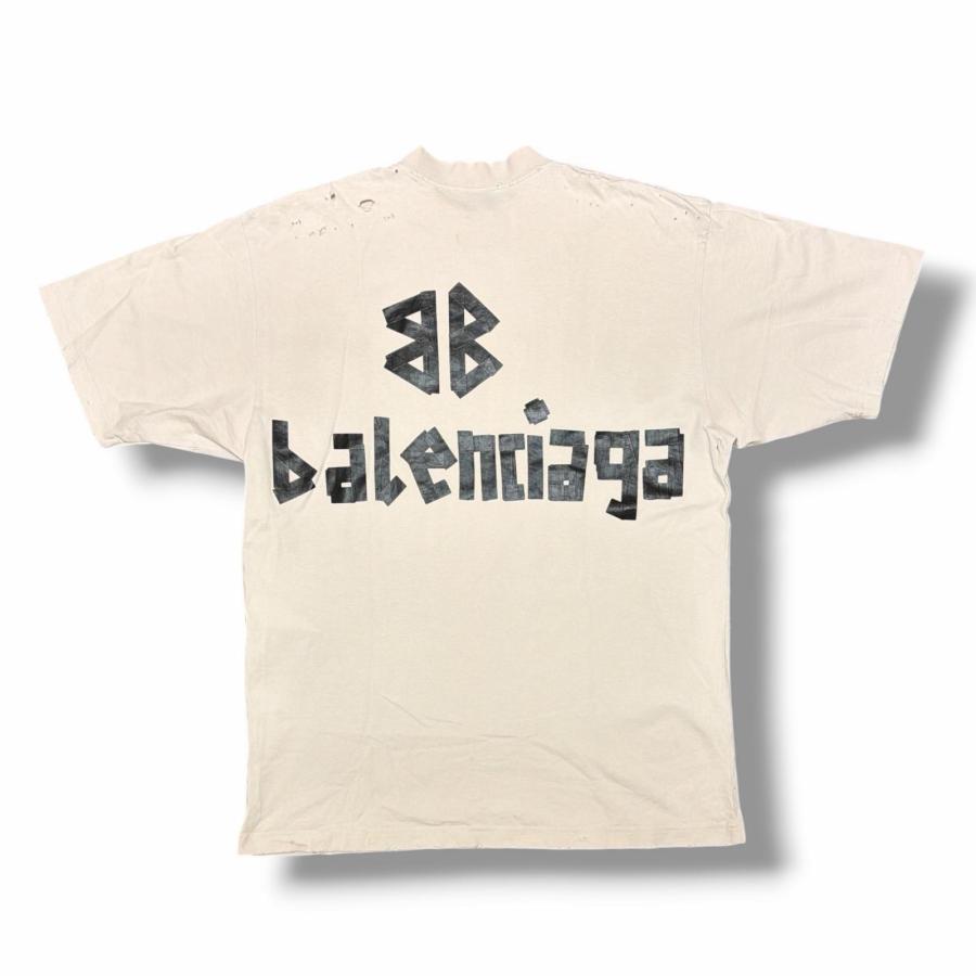 BALENCIAGA（バレンシアガ） TAPE TYPE テープ タイプ ロゴTシャツ