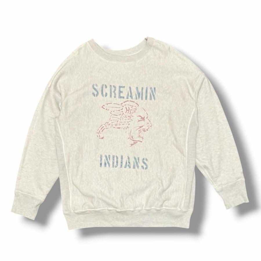参考上代31900円 BOWWOW 25AW SCREAMIN INDIANS SWEATSHIRT AGED スクリーミンインディアンズスウェット トレーナー バウワウ BW252-SIS グレー L （15483M） BOWWOW バウワウ 25AW SCREAMIN INDIANS SWEATSHIRT AGED スクリーミン
