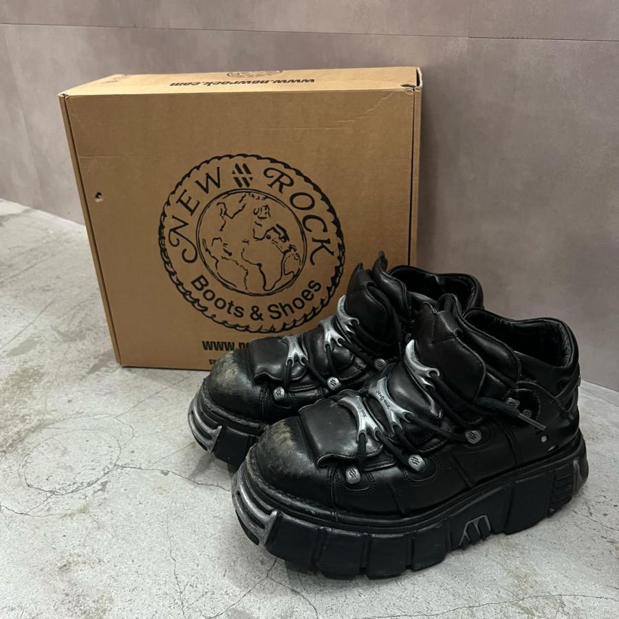 NEW ROCK ニューロック ITALI NEGARO ブーツ スニーカー M-106-S1 ブラック 43 28cm 15572M ...