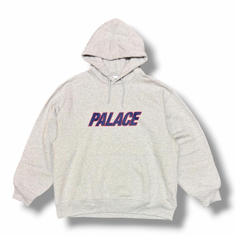 未使用 PALACE 25SS DUO LOGO HOOD ロゴフーディー スウェットパーカー パレス P28HD040 グレー XXL （15592M） PALACE パレス 25SS DUO LOGO HOOD ロゴフーディー スウェットパーカー