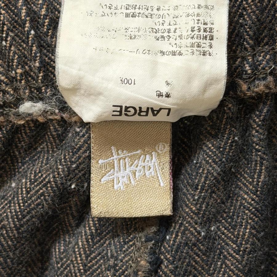 STUSSY（ステューシー） OLD BEACH PANTS ヘリンボーンイージーパンツ