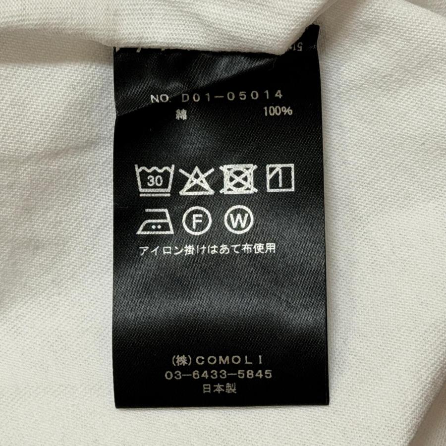 COMOLI コモリ コットンジャージ 半袖Tシャツ カットソー D01-05014 