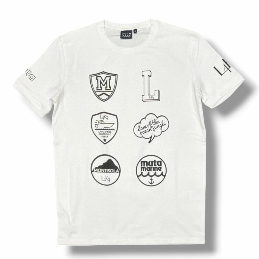 Muta MARINE × L4K3 ムータマリン レ−ク 6ロゴ Tシャツ コラボ