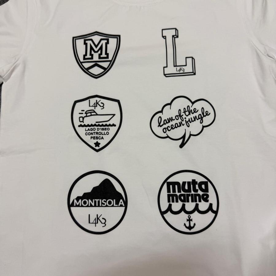 Muta MARINE × L4K3 ムータマリン レ−ク 6ロゴ Tシャツ コラボ 
