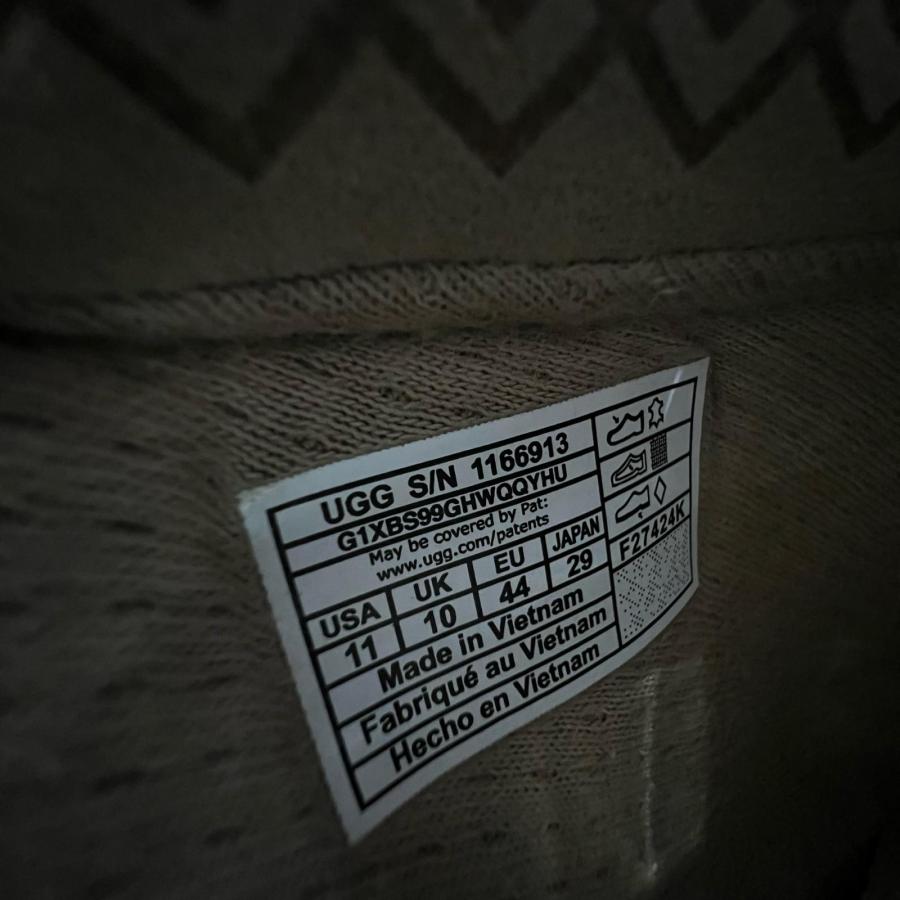 UGG アグ M TASMAN LUG スリッポン ショートブーツ 1166913 ベージュ