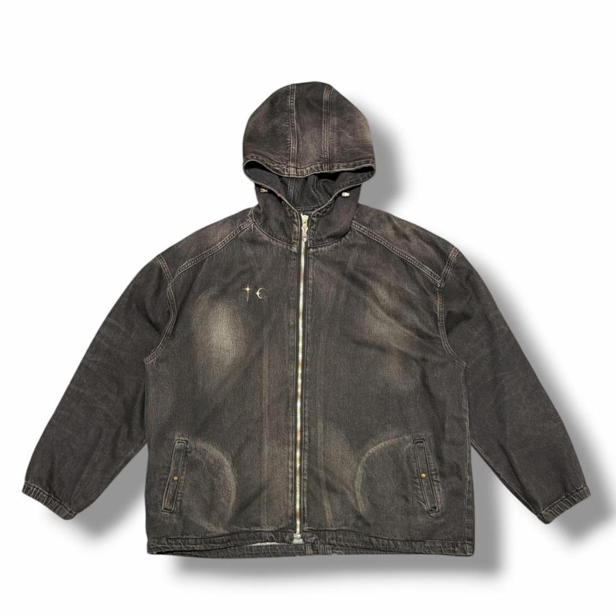 正規品Thug Club サグクラブ Denim Hoodie デニムジャケット THUG CLUB サグクラブ 24AW BASIC EMBLEM DENIM JACKET ベーシック