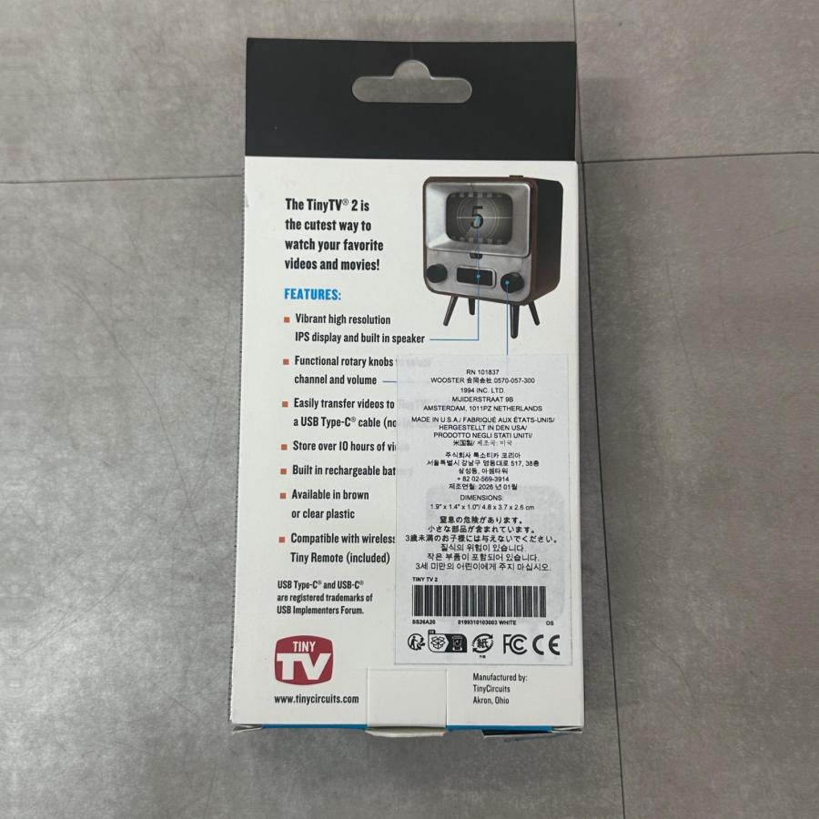 Supreme（シュプリーム） 未使用品 26SS Tiny Tv 2 超小型テレビ