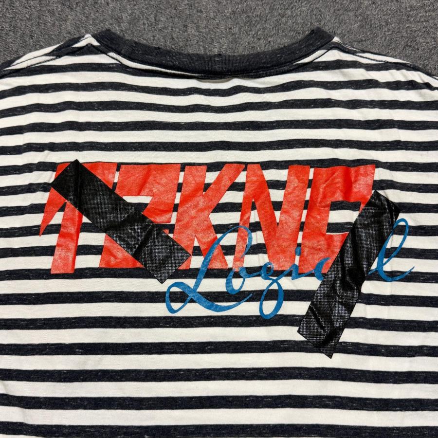 DIESEL（ディーゼル） ボーダーワッペンTシャツ 半袖カットソー