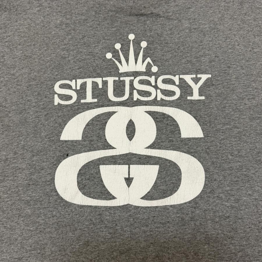 STUSSY（ステューシー） ロゴ長袖Tシャツ カットソー 紺タグ グレー L