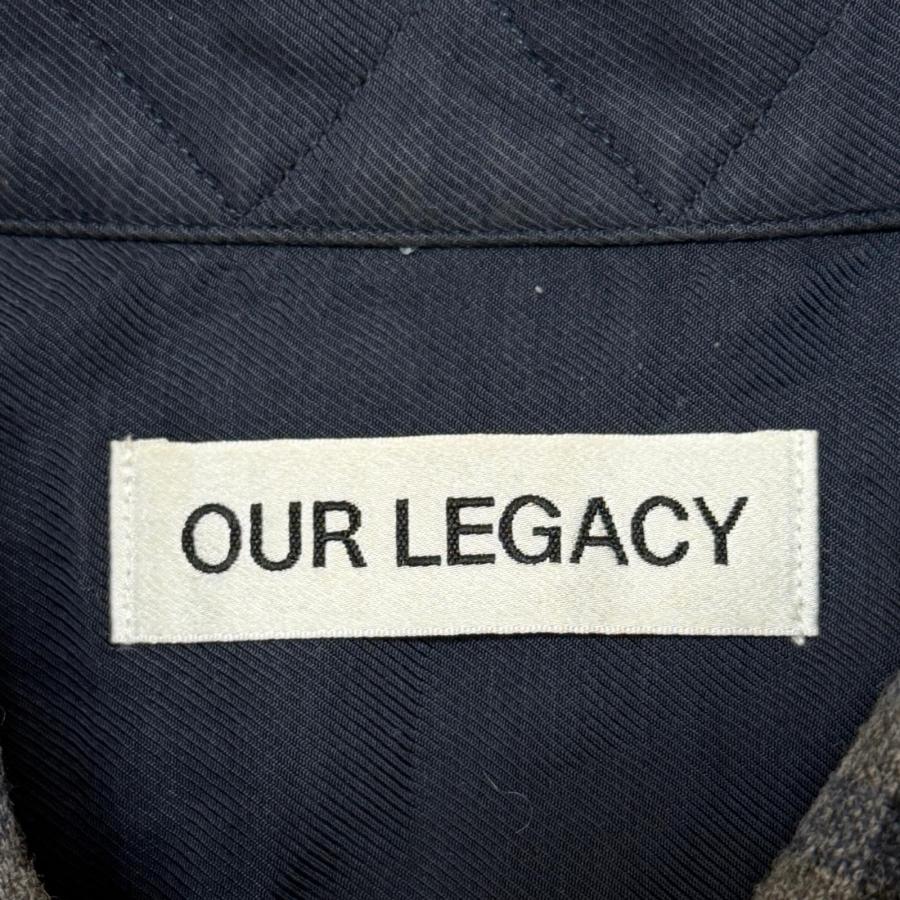参考上代57200円 Our Legacy HEUSEN SHIRT オープンカラーチェックシャツ 長袖 開襟 アワーレガシー M4242HP 48 （15905M） Our Legacy アワーレガシー HEUSEN SHIRT オープンカラーチェック