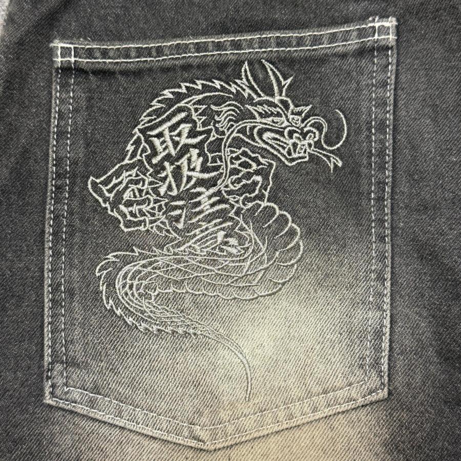 BlackEyePatch ブラックアイパッチ DRAGONS EXTRA BAGGY JEANS