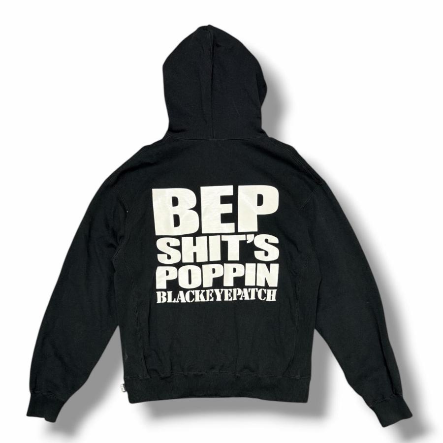 参考上代19800円 BlackEyePatch SHIT’S POPPIN HOODIE シッツポプリンフーディー スウェットパーカー ブラックアイパッチ ブラック M （15986M） BlackEyePatch ブラックアイパッチ SHIT'S POPPIN HOODIE シッツ