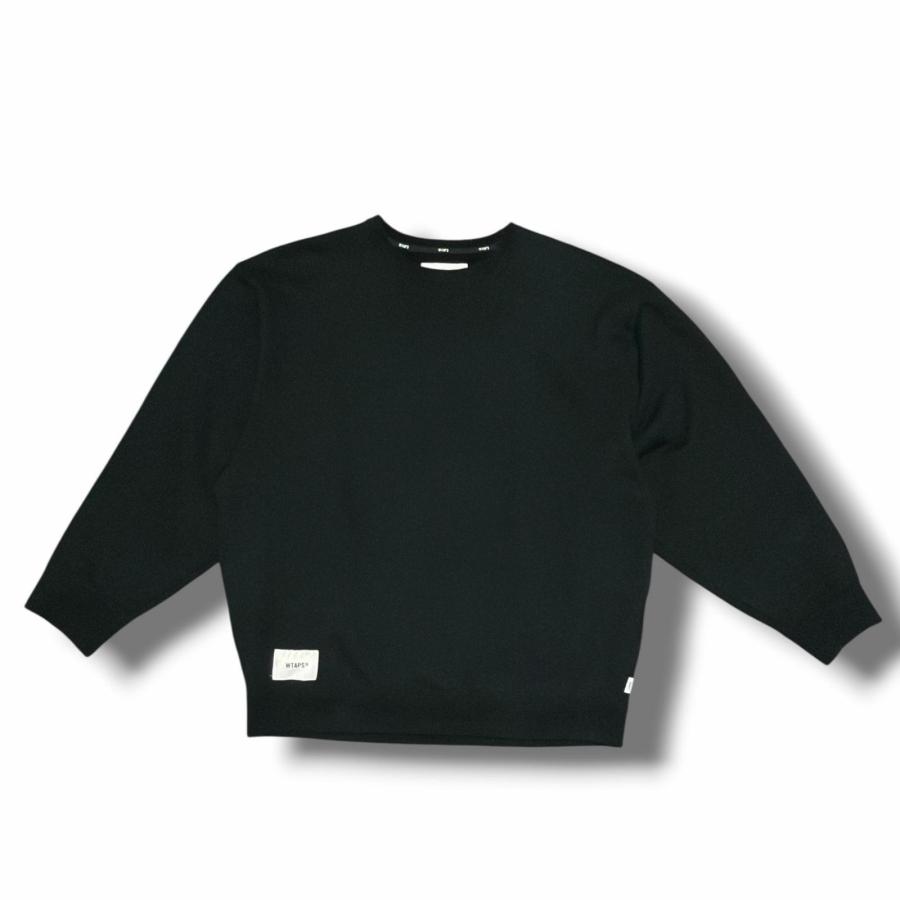 参考上代29700円 WTAPS 25AW SIGN-YD / SWEATER サインYDセーター スウェット トレーナー ダブルタップス 252ATDT-CSM01 ブラック 4 （16072M） WTAPS ダブルタップス 25AW SIGN-YD / SWEATER サインYDセーター