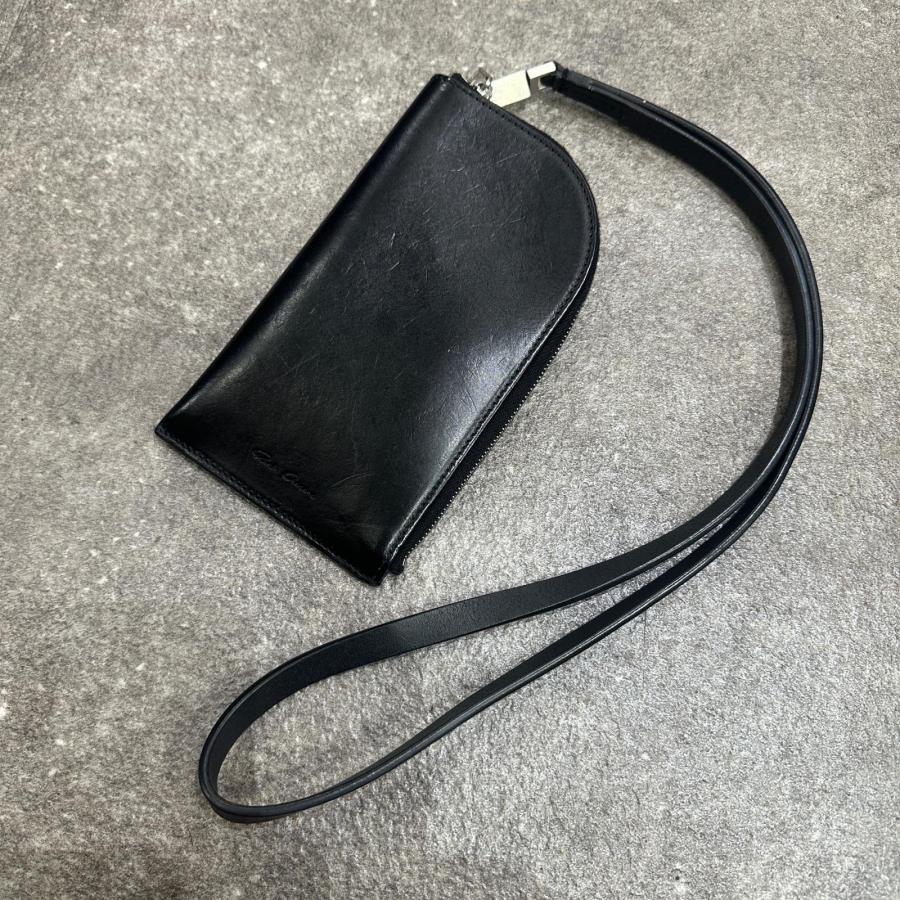 Rick Owens 19SS ネックウォレット　リックオウエンス Rick Owens リックオウエンス レザーネックウォレット ブラック F