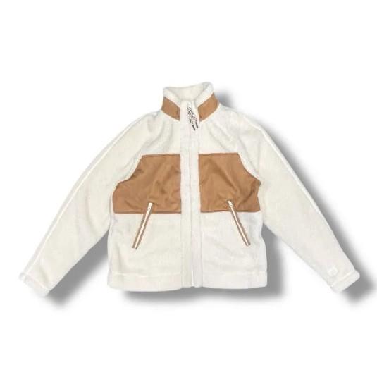 UGG アグ Keane Full Zip Jacket  キーンフルジップジャケット フリースジャケット ボアジャケット 1144314 ホワイト M 1620MG