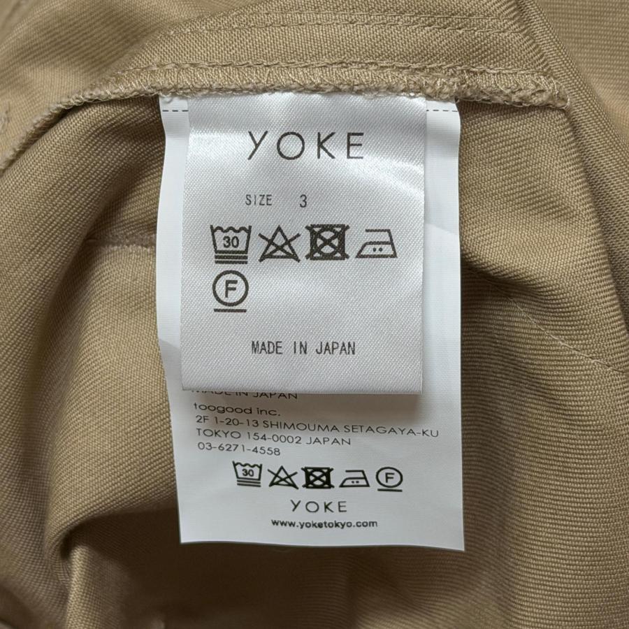 グラフペーパー２プリーツワイドチノパン Graphpaper×YOKE グラフペーパー ヨーク 23AW 2Pleated Wide Trousers