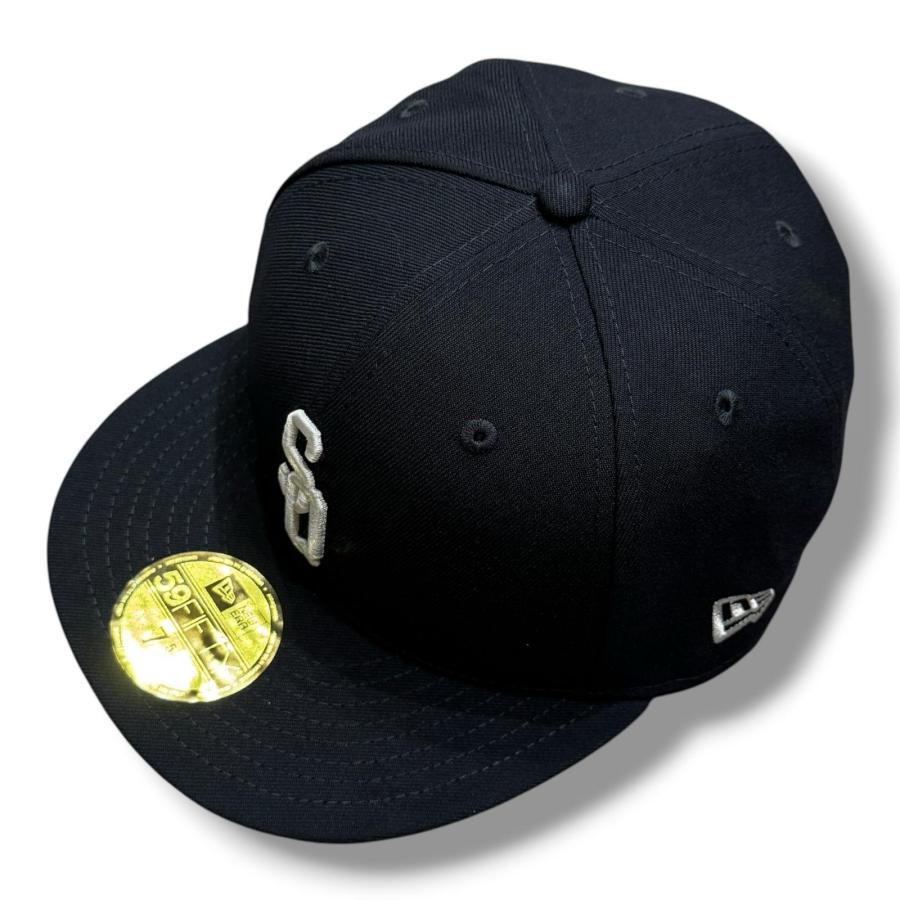 未使用 SEQUEL 24AW NEW ERA / 59FIFTY コラボ 刺繡 キャップ キャップ シークエル SQ-24AW-HT-02 ネイビー 7 5/8 （16286M） SEQUEL シークエル 24AW NEW ERA / 59FIFTY コラボ 刺〓 キャップ SQ