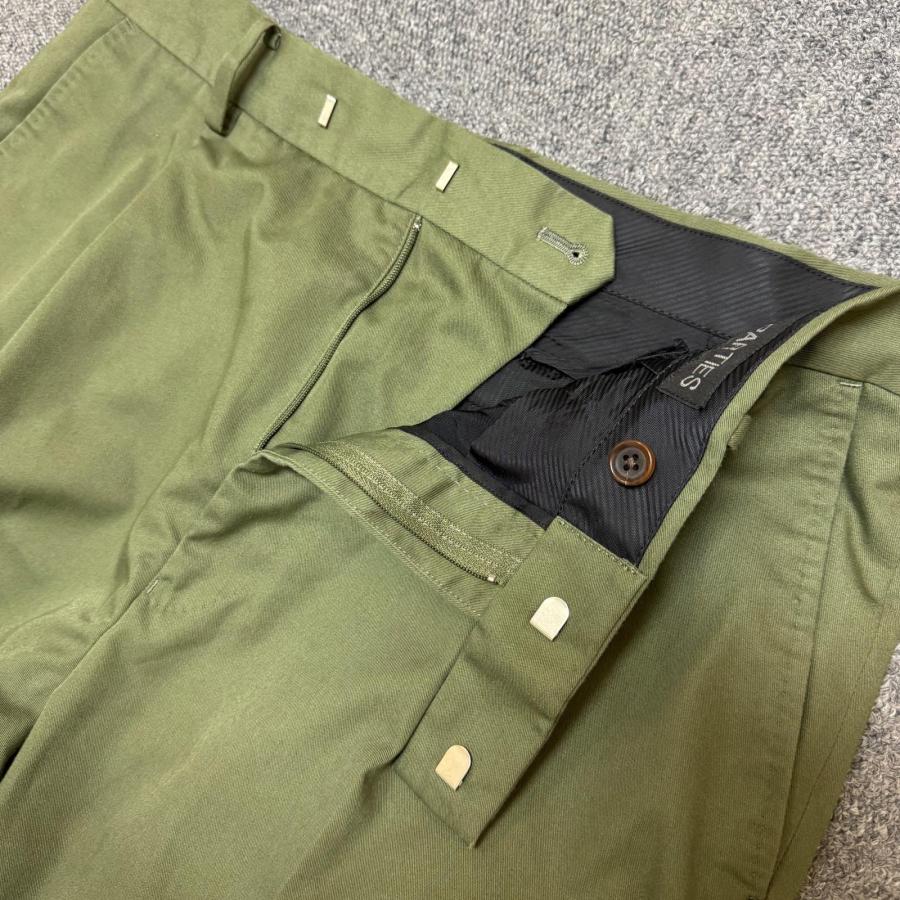 WACKO MARIA PLEATED CHINO TROUSERS プリーツチノトラウザーズ タックパンツ ワコマリア オリーブ XL （16423M） WACKO MARIA（ワコマリア） PLEATED CHINO TROUSERS プリーツチノ