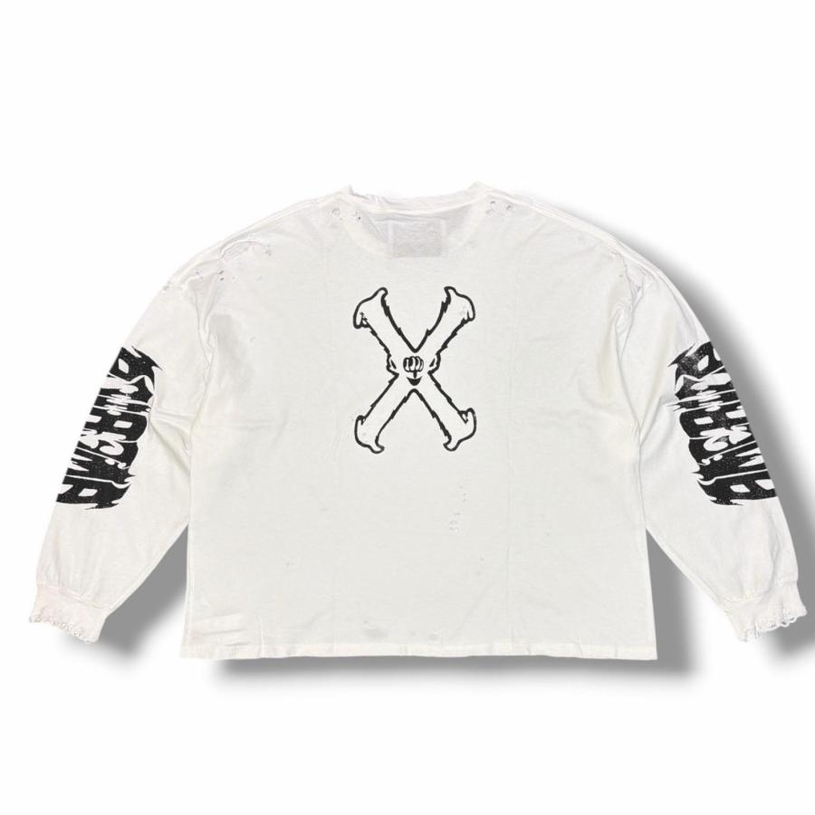 Teppei furuyama ダメージ　ロンT TEPPEI FURUYAMA テッペイ フルヤマ 25SS ダメージプリントカットソー