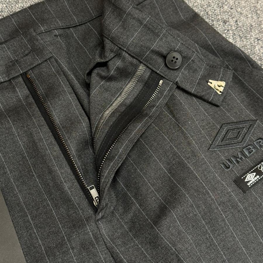 未使用 UMBRO 25AW Formal Pinstriped Pants フォーマルピンストライプパンツ スラックス アンブロ UBMW0337FA212 ダークグレー M （16902M） 未使用品 UMBRO アンブロ 25AW Formal Pinstriped Pants フォーマル