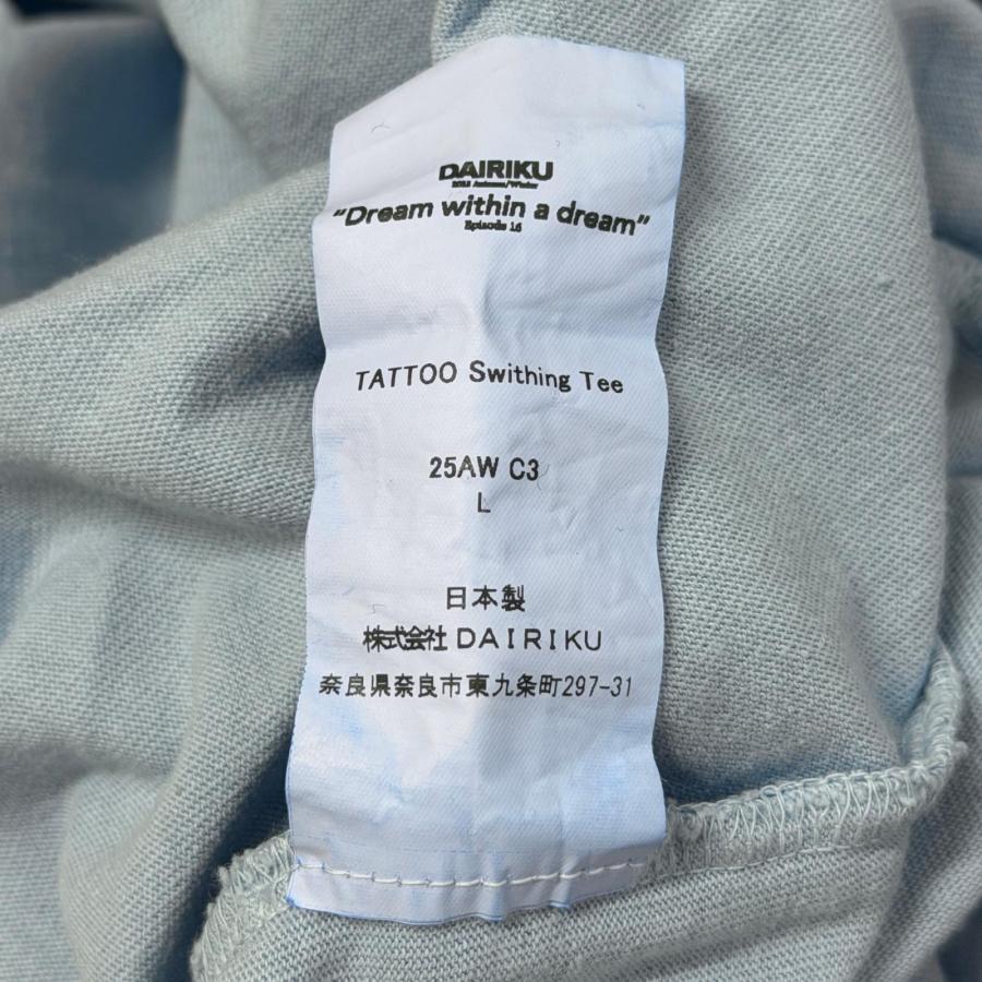 DAIRIKU ダイリク 25AW TATTOO Switching Tee タトゥースイッチングT