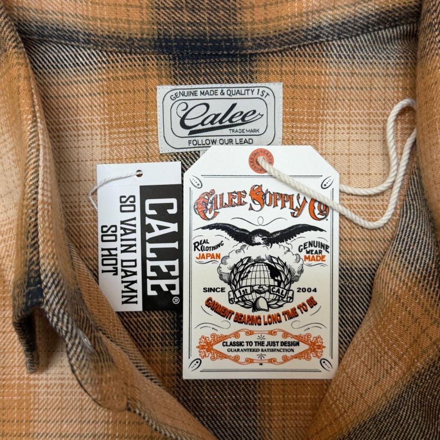 CALEE（キャリー） 未使用品 25AW OMBRE CHECK WESTERN L/S オンブレ