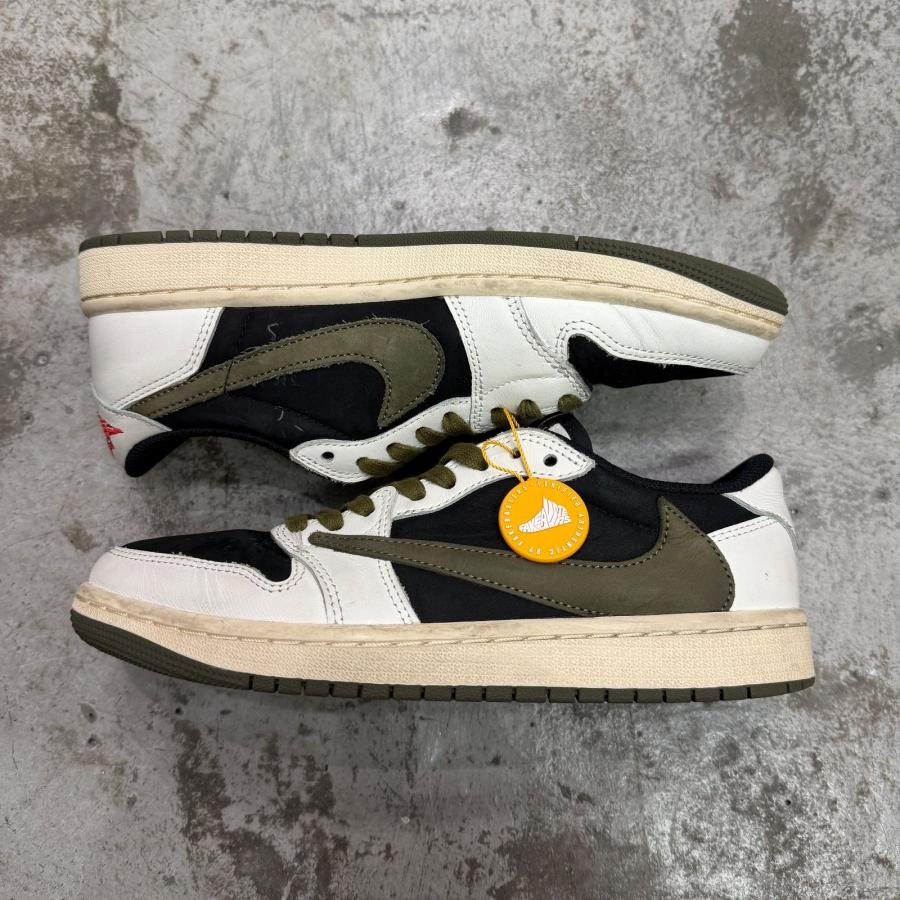 NIKE ナイキ Women's Air Jordan 1 Low OG Medium Olive  ミディアムオリーブ トラヴィススコット スニーカー DZ4137-106 オリーブ 1781Aの画像