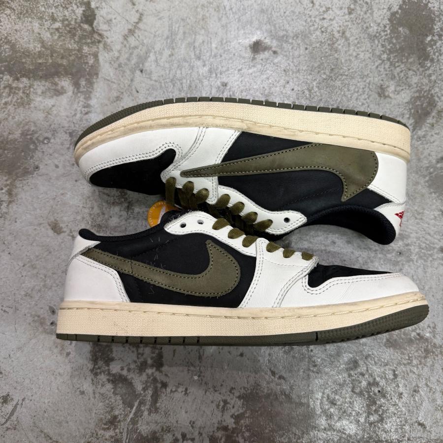 NIKE ナイキ Women's Air Jordan 1 Low OG Medium Olive  ミディアムオリーブ トラヴィススコット スニーカー DZ4137-106 オリーブ 1781Aの画像