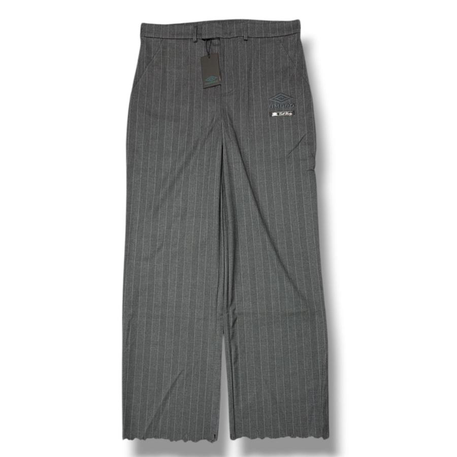 未使用 UMBRO 25AW Formal Pinstriped Pants フォーマルピンストライプパンツ スラックス アンブロ UBMW0337FA212 ダークグレー L （18134M） 未使用品 UMBRO アンブロ 25AW Formal Pinstriped Pants フォーマル