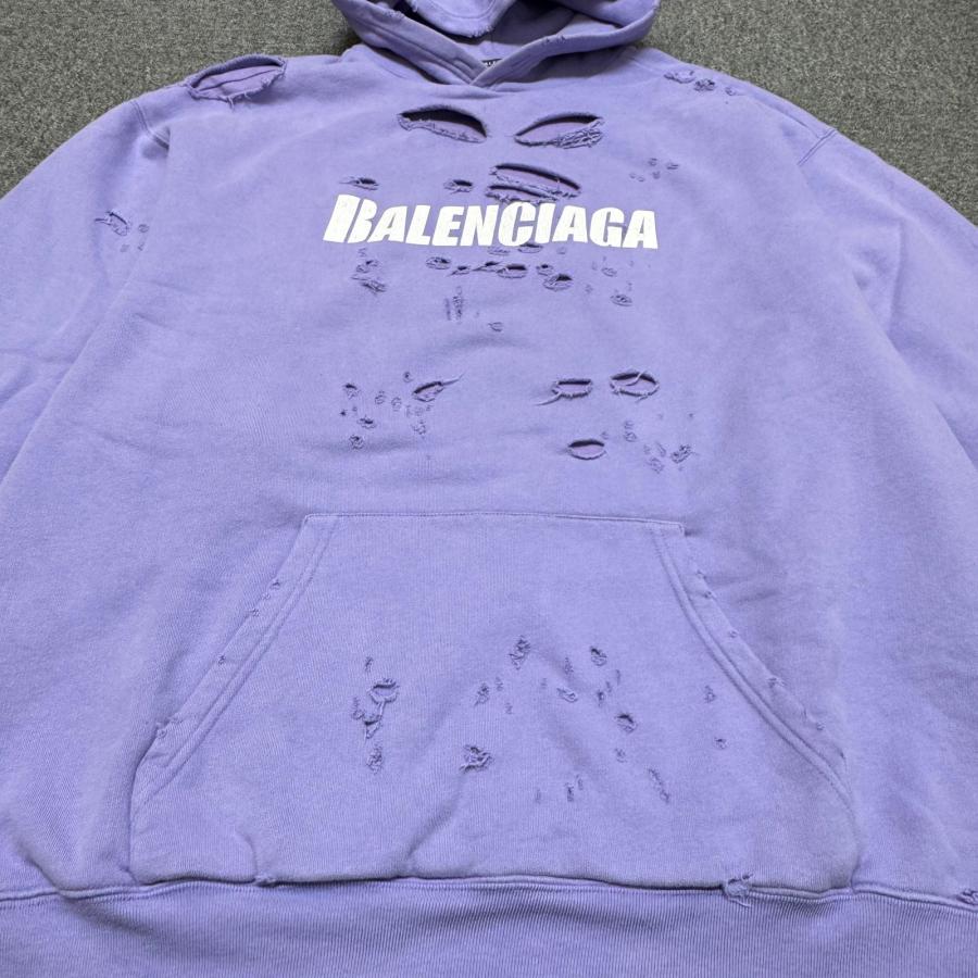 BALENCIAGA（バレンシアガ） 21SS Caps Destroyed Hoodie デストロイ 