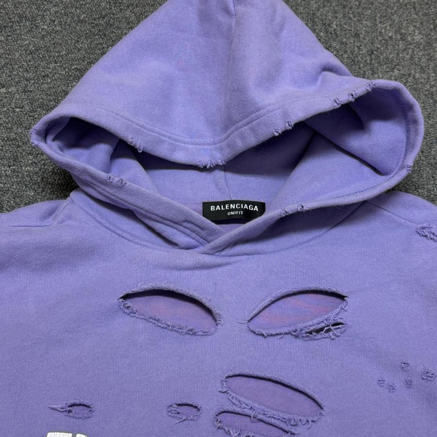 BALENCIAGA（バレンシアガ） 21SS Caps Destroyed Hoodie デストロイ 