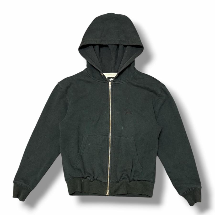 ヤ*ダ様 希少STUSSY サーマル裏地 ジップアップパーカー X STUSSY（ステューシー） 裏地サーマルジップパーカー スウェット