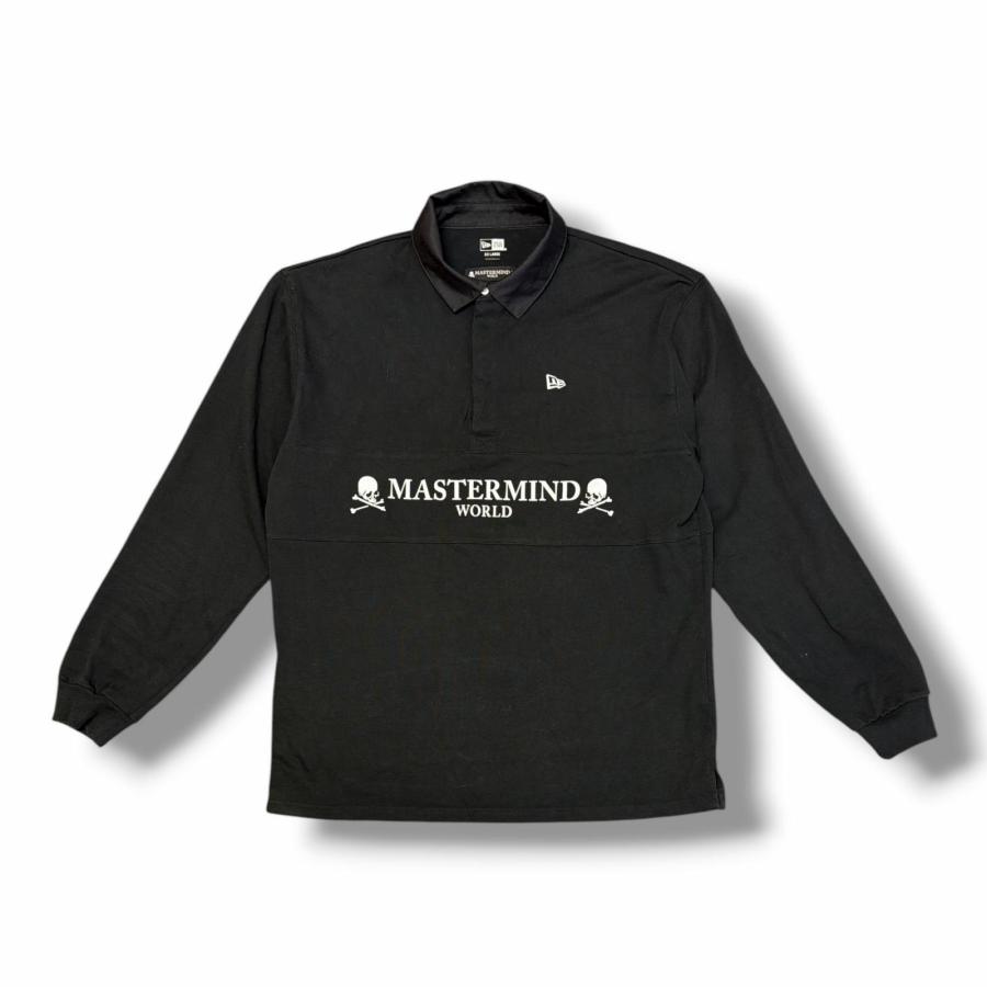 美品　マスターマインド×ニューエラ　ポロシャツ　黒系 mastermind JAPAN × NEW ERA マスターマインドジャパン ニューエラ