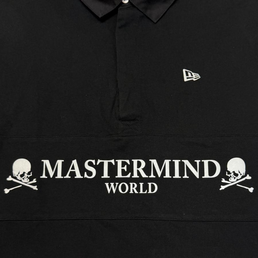 美品　マスターマインド×ニューエラ　ポロシャツ　黒系 mastermind JAPAN × NEW ERA マスターマインドジャパン ニューエラ
