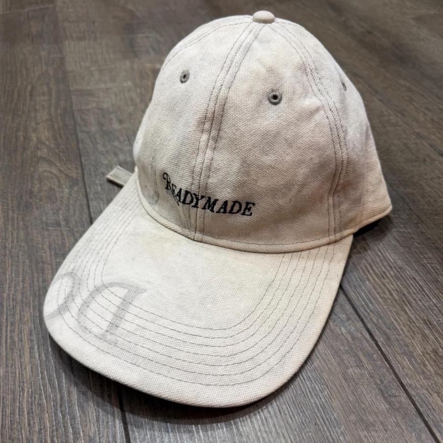 READYMADE レディメイド ロゴ刺繍ヴィンテージコットンキャップ 帽子 