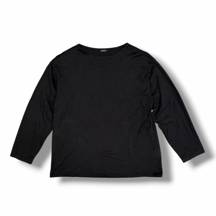 COMOLI コモリ 25AW コットンボートネック Tシャツ 長袖カットソー C03