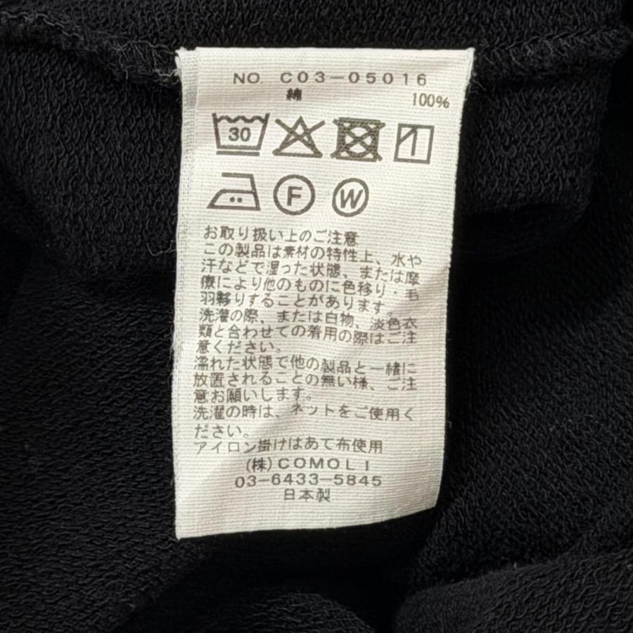 COMOLI コモリ 25AW コットンボートネック Tシャツ 長袖カットソー C03