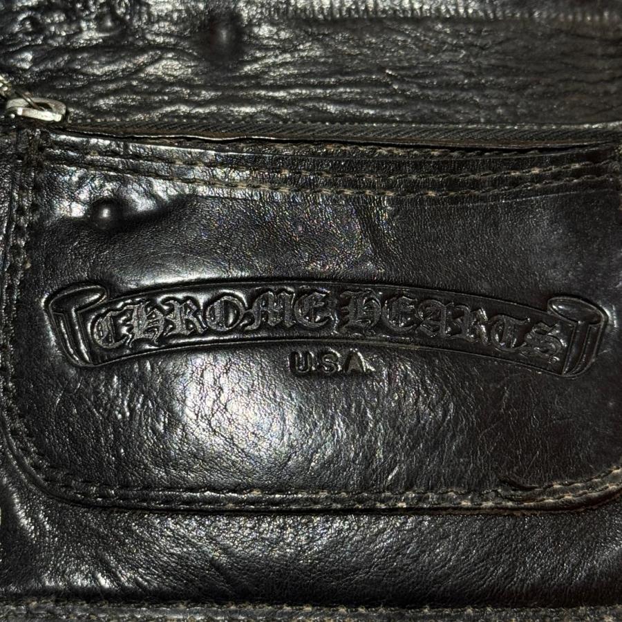 CHROME HEARTS クロムハーツ 1 ZIP HEART 1ジップ ハートボタン レザー