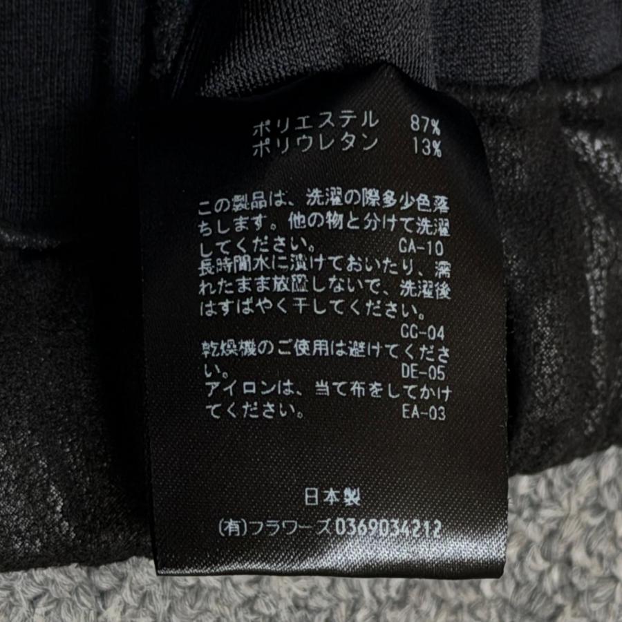 参考上代27500円 ラッドミュ―ジシャン 26SS STRETCH FAUX LEATHER JERSEY SHORT PANTS フェイクレザージャージー ショートパンツ 2326-505 ブラック 42 （19008M） ラッドミュ―ジシャン 26SS STRETCH FAUX LEATHER JERSEY SHORT PANTS
