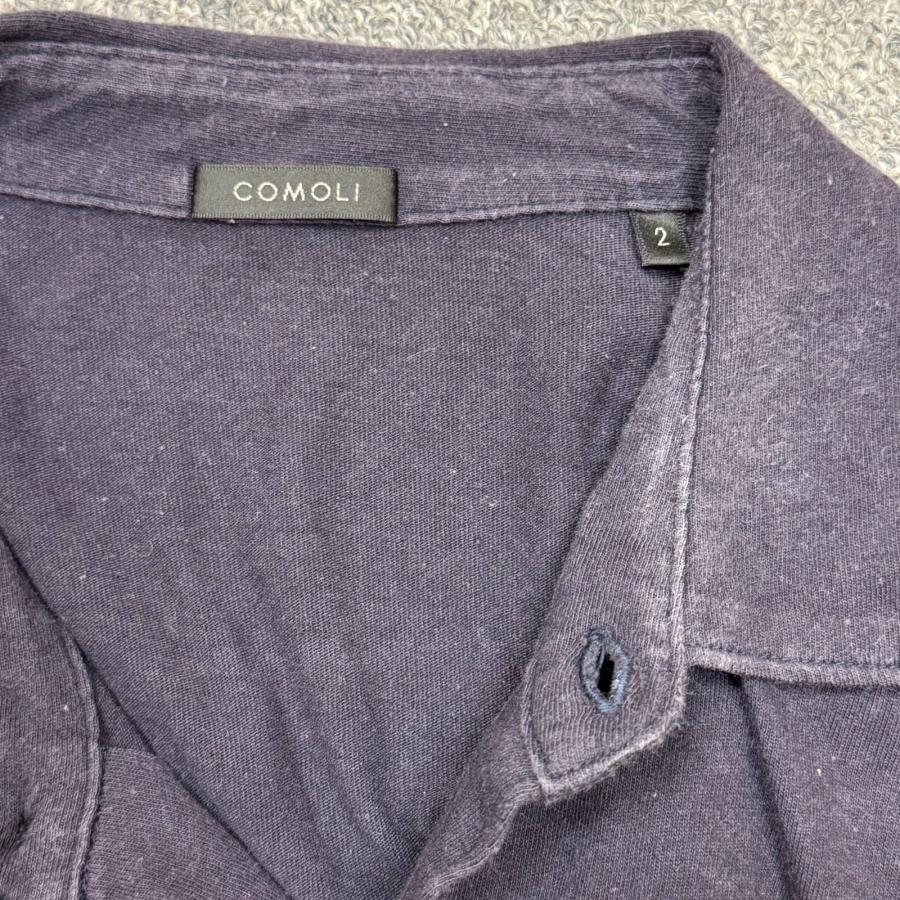 COMOLI コモリ 23SS ジャージ コモリシャツ X01-05016 ネイビー 2