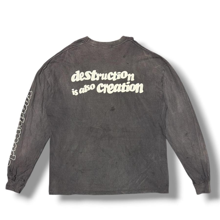 READYMADE レディメイド DESTRUCTION XLサイズ READYMADE レディメイド 24SS LS T DESTRUCTION 長袖Tシャツ
