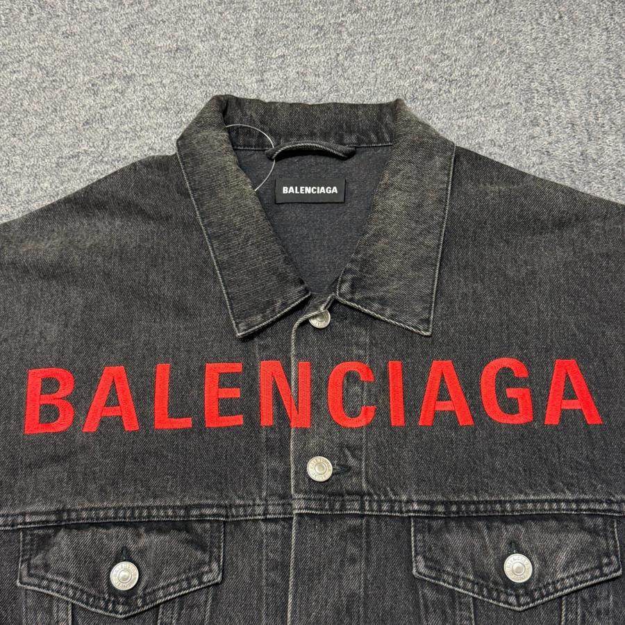 BALENCIAGA（バレンシアガ） ロゴ刺繍 デニムジャケット Gジャン