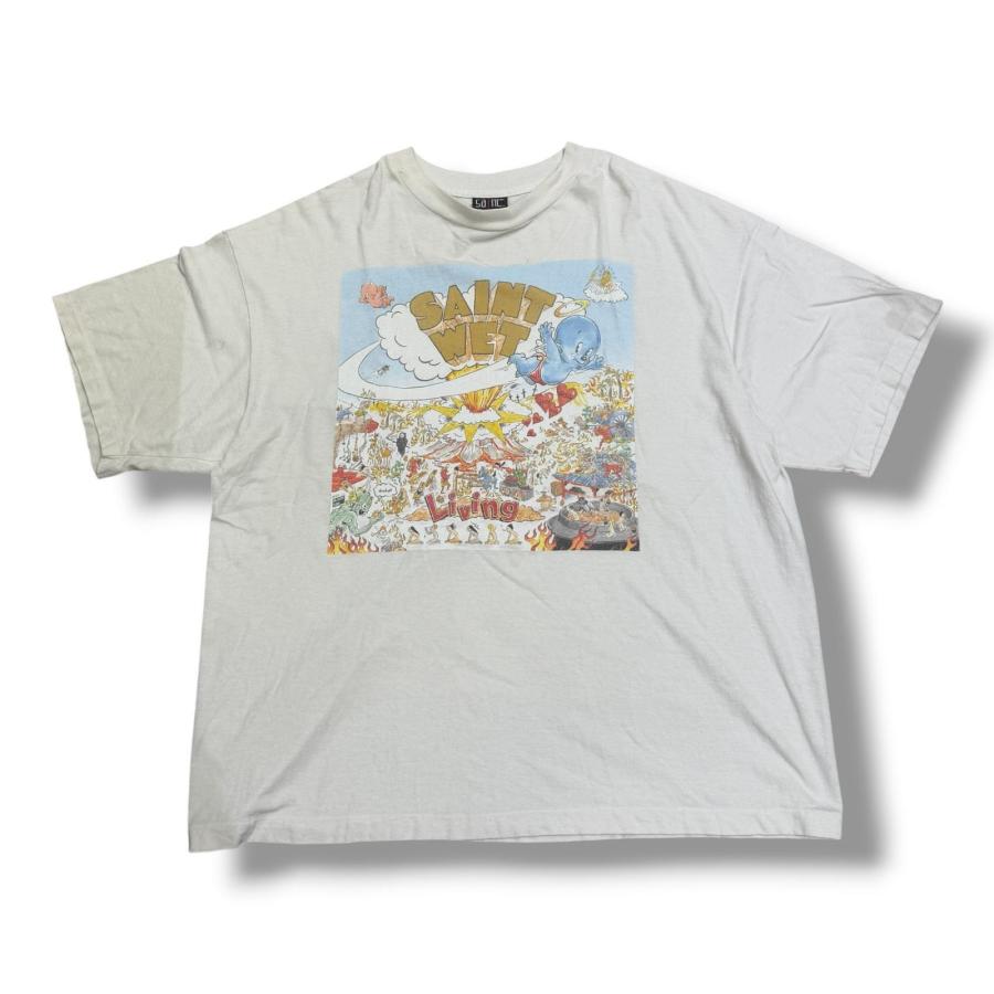 SAINT MICHAEL セントマイケル 26SS SS T-SHIRT / WET プリントTシャツ